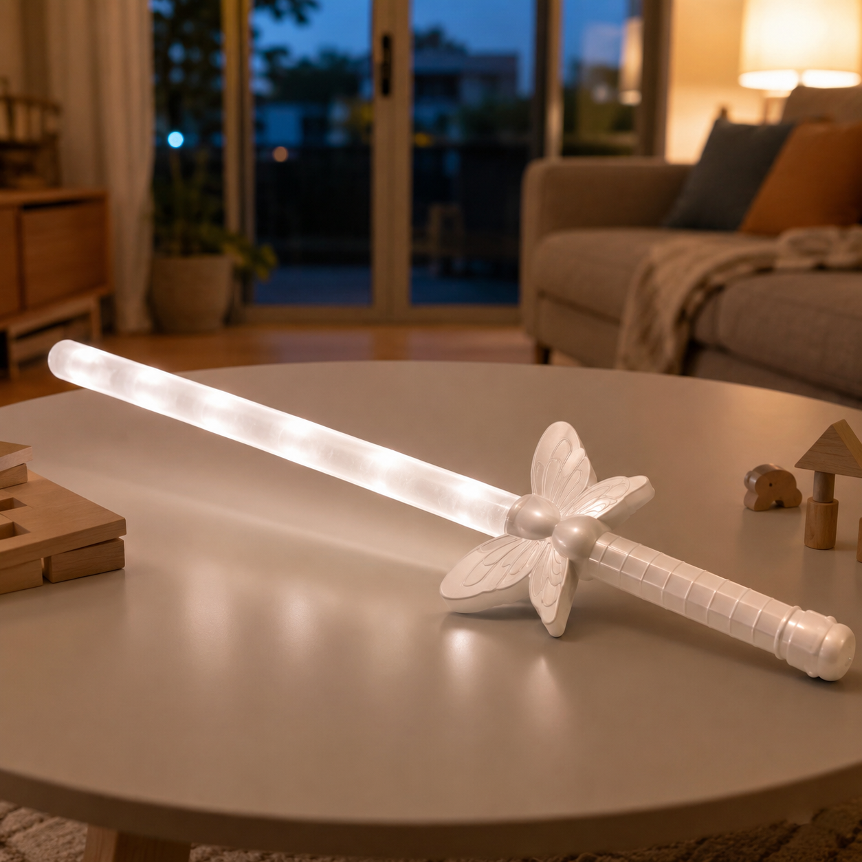 Light-Up Telescopic Butterfly Sword for Pretend Play