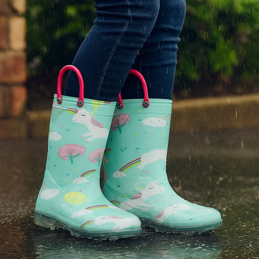 Lightweight Waterproof Rain Boots for Kids – Non-Slip Gumboots for Toddlers & Children
