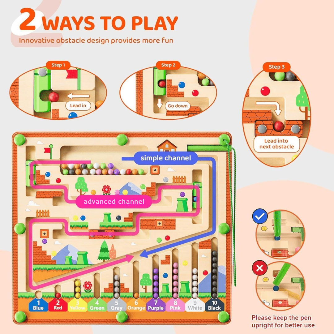 Montessori Magnetic Maze