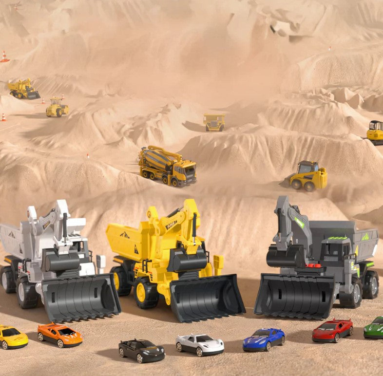 Expandable Construction Truck with Action-Packed Launch Ramp