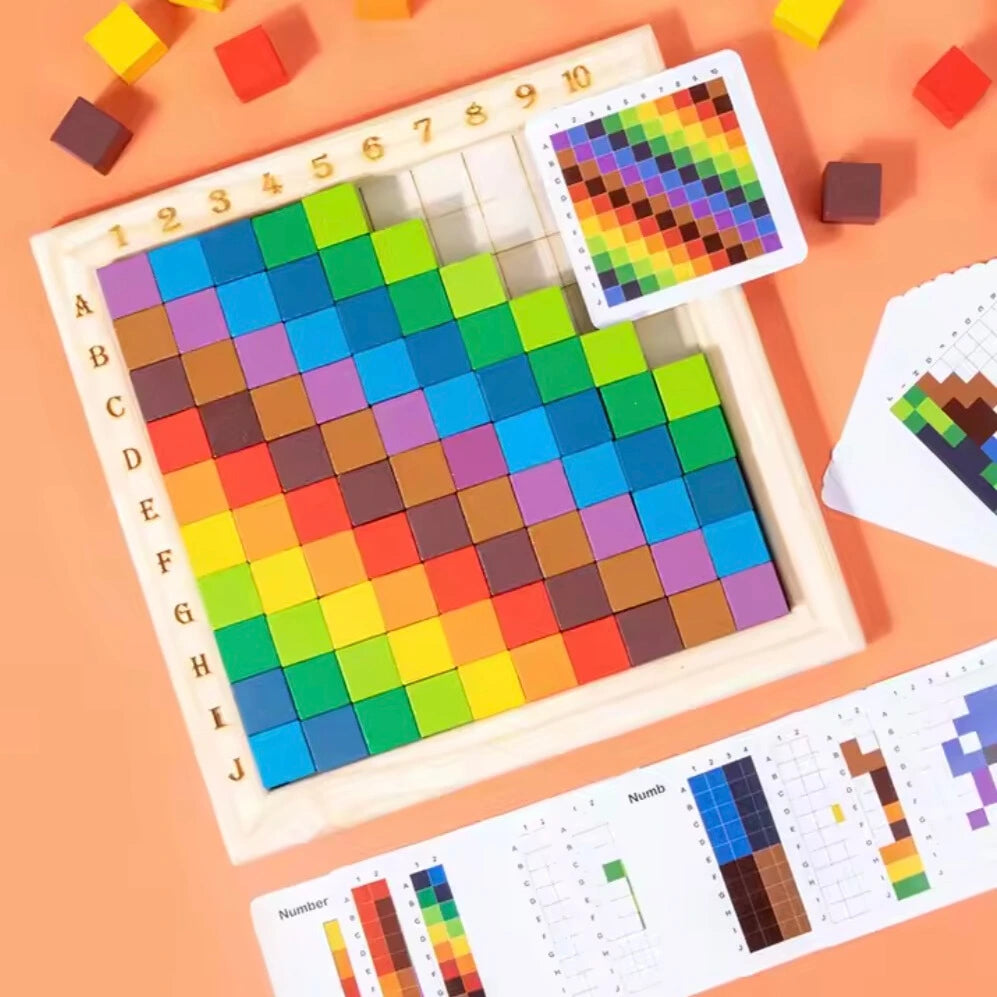 Montessori Rainbow Building Blocks