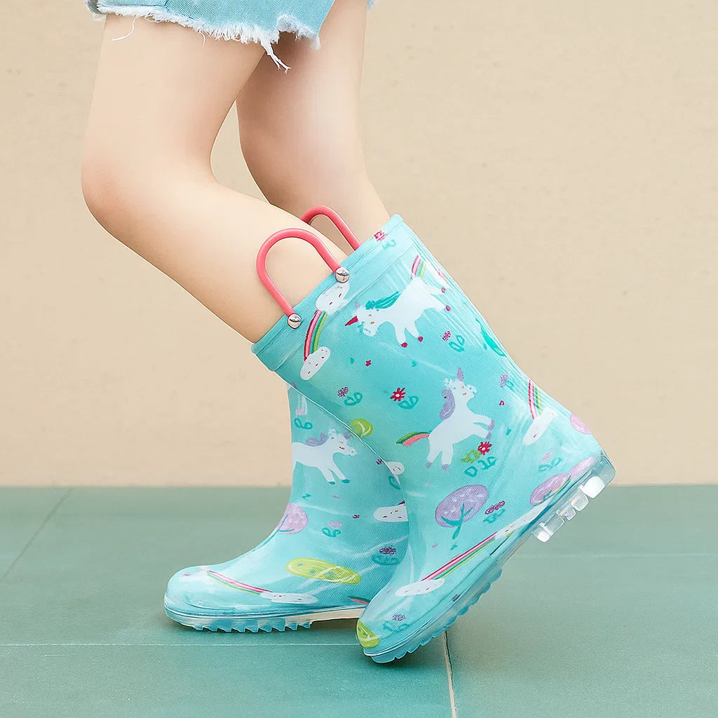 Lightweight Waterproof Rain Boots for Kids – Non-Slip Gumboots for Toddlers & Children
