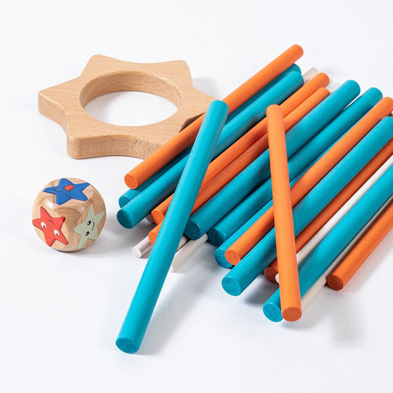 Montessori Wooden Balancing Sticks Game for Toddlers β Fine Motor Skill Educational Toy