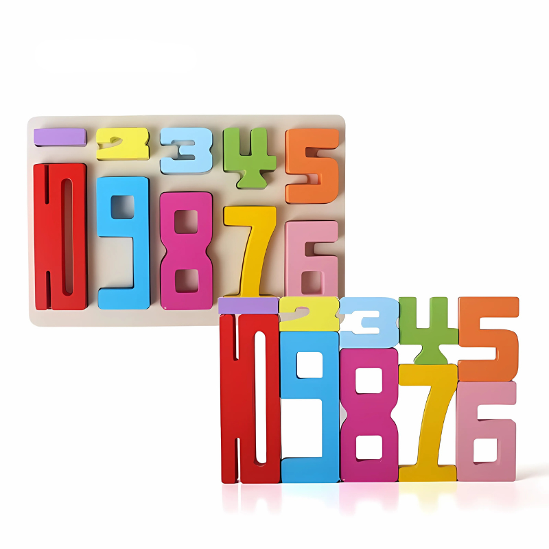 Montessori Wooden Number Blocks โ Educational Counting & Stacking Toy for Kids & Toddlers