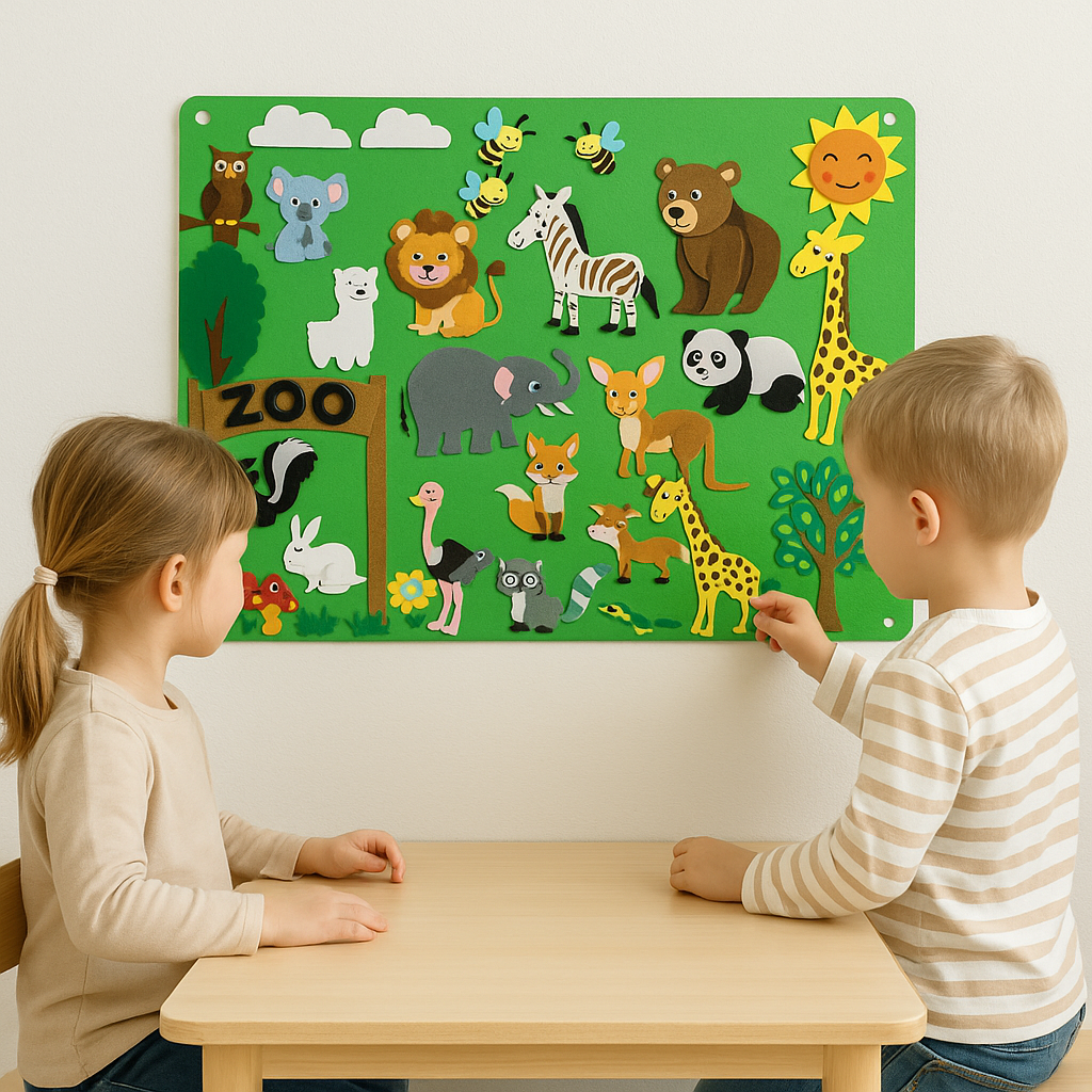 Montessori Felt Board Set for Kids – Interactive Storytelling & Creative Play Educational Toy