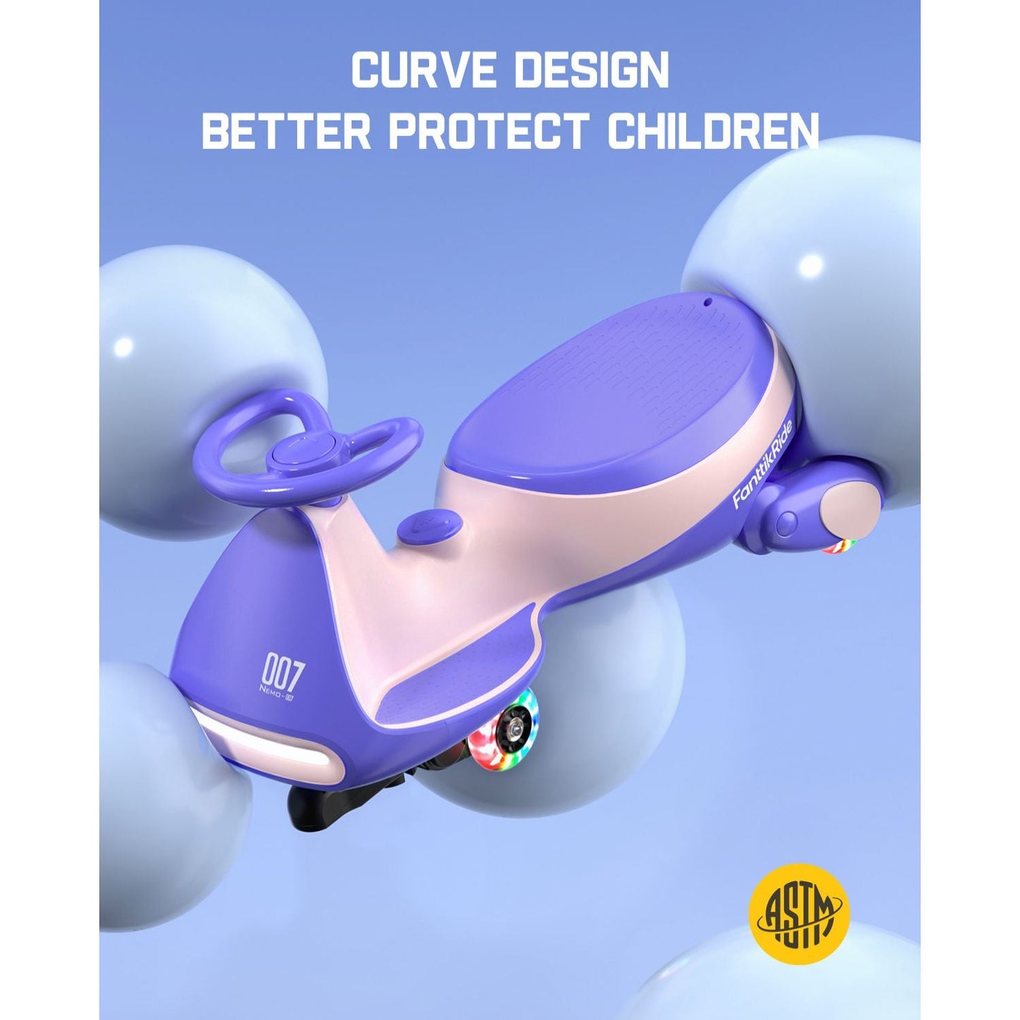 Electric Wiggle Car with Pedals – Kids Ride-On Toy for Indoor & Outdoor Fun