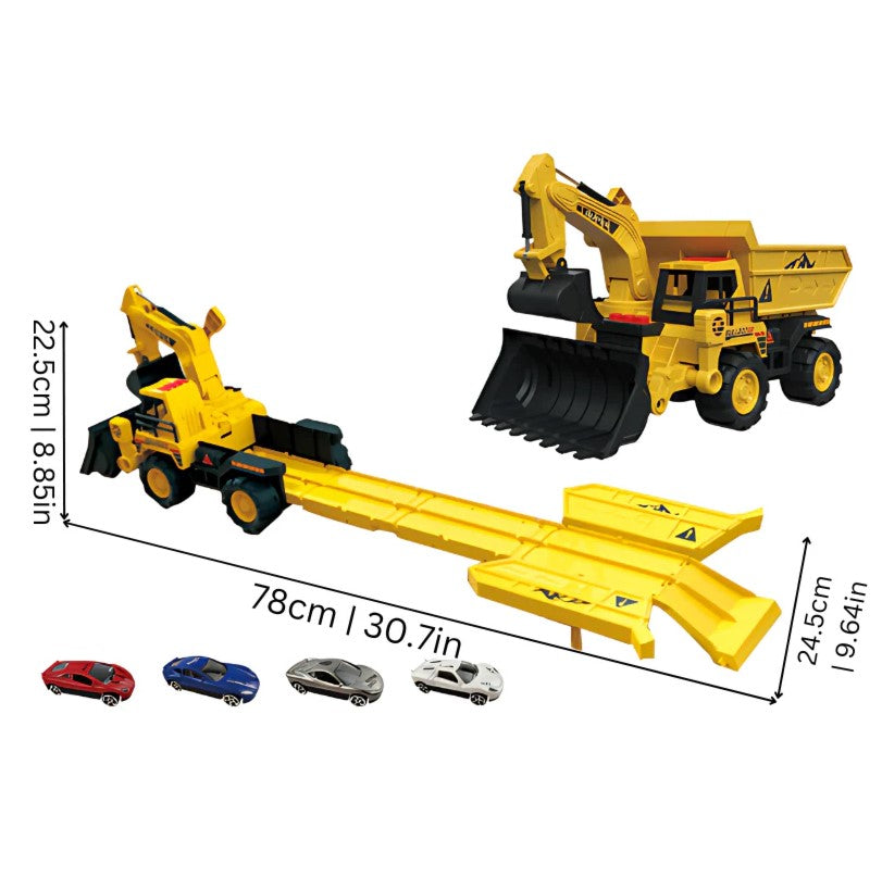 Expandable Construction Truck with Action-Packed Launch Ramp