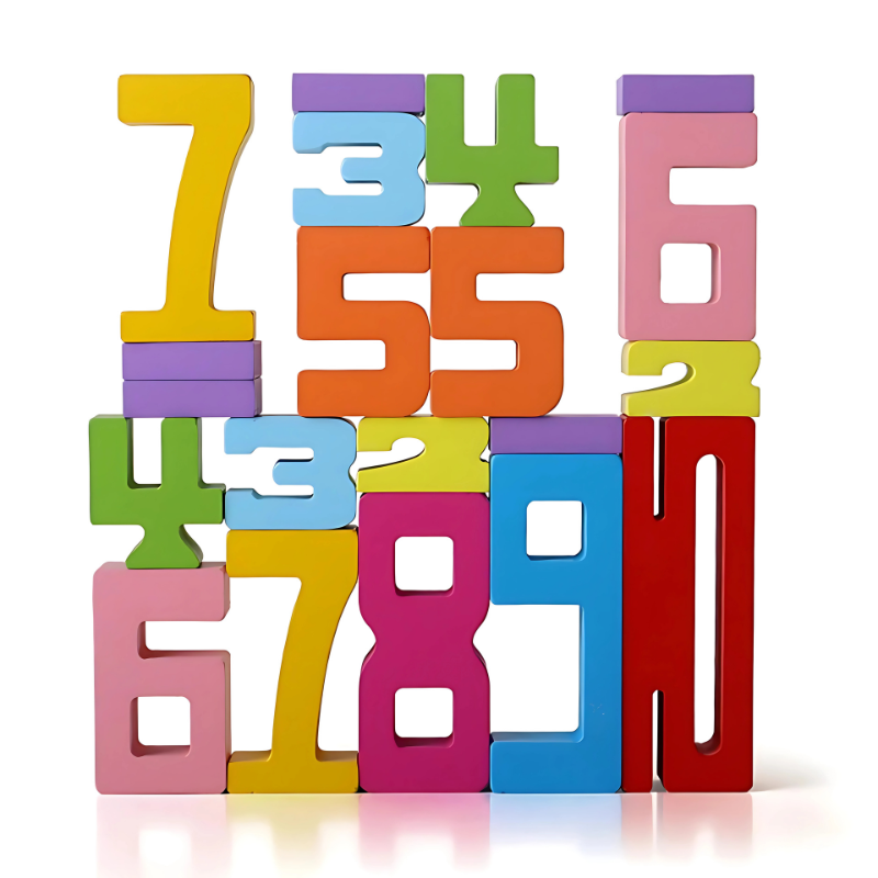 Montessori Wooden Number Blocks โ Educational Counting & Stacking Toy for Kids & Toddlers