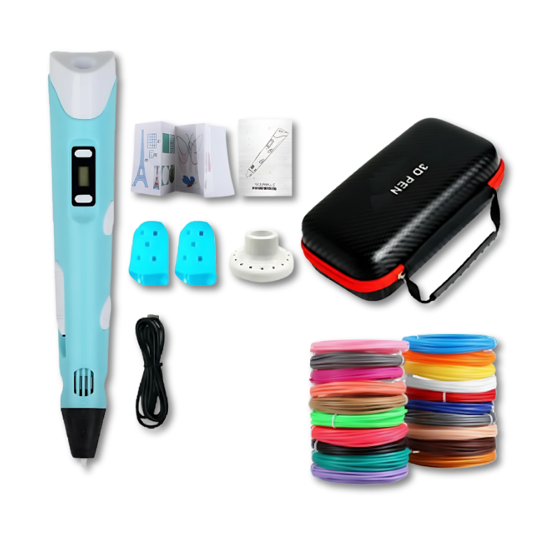 3D Printing Pen Set β Portable Drawing Pen with LED Display & PLA Filament for Kids & Adults