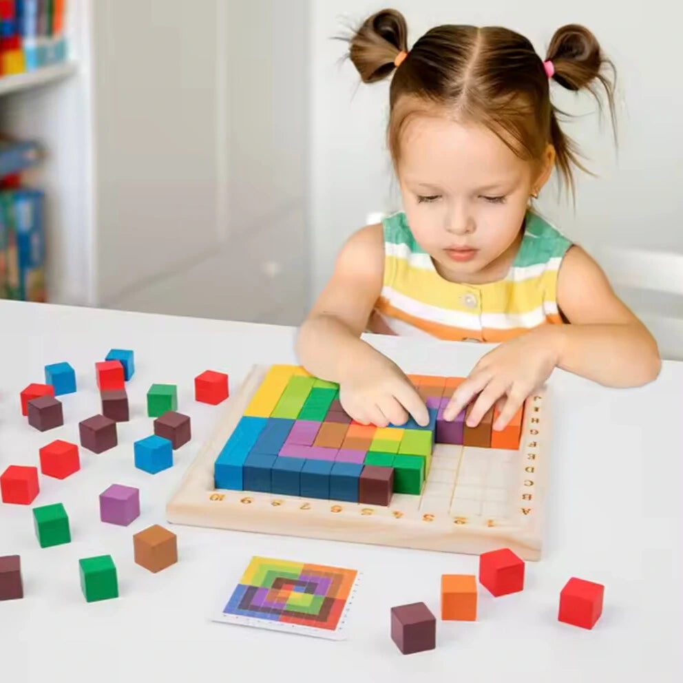 Montessori Rainbow Building Blocks