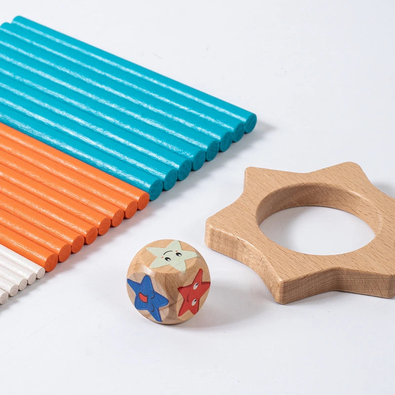 Montessori Wooden Balancing Sticks Game for Toddlers β Fine Motor Skill Educational Toy