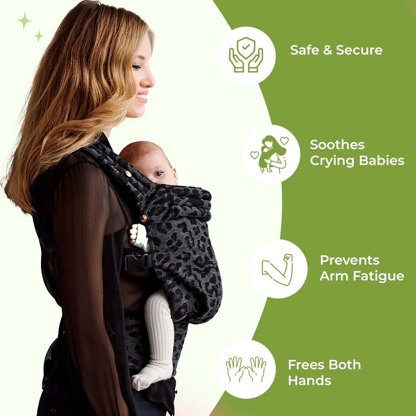 Classic Baby Carrier – Ergonomic Infant Sling Wrap for Newborns & Toddlers