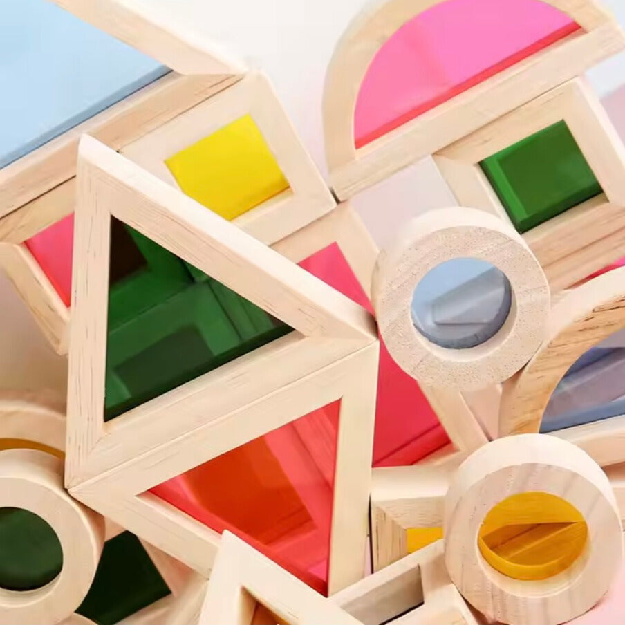 Montessori Wooden Rainbow Puzzle – Stacking Educational Toy for Toddlers and Kids