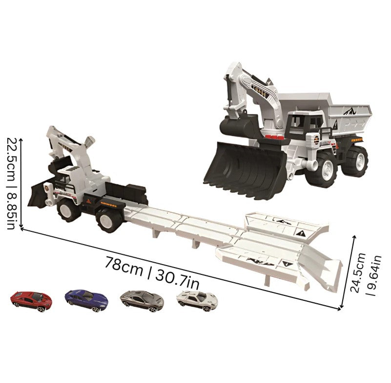Expandable Construction Truck with Action-Packed Launch Ramp