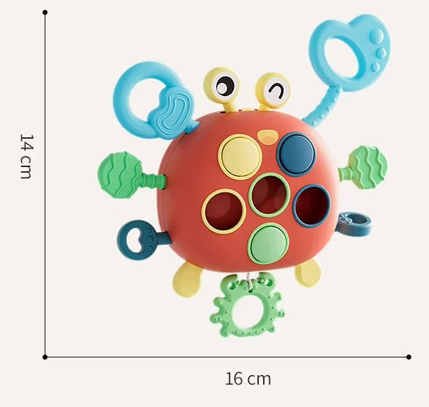 Silicone Pull Toys Crab Toddlers Montessori Toy
