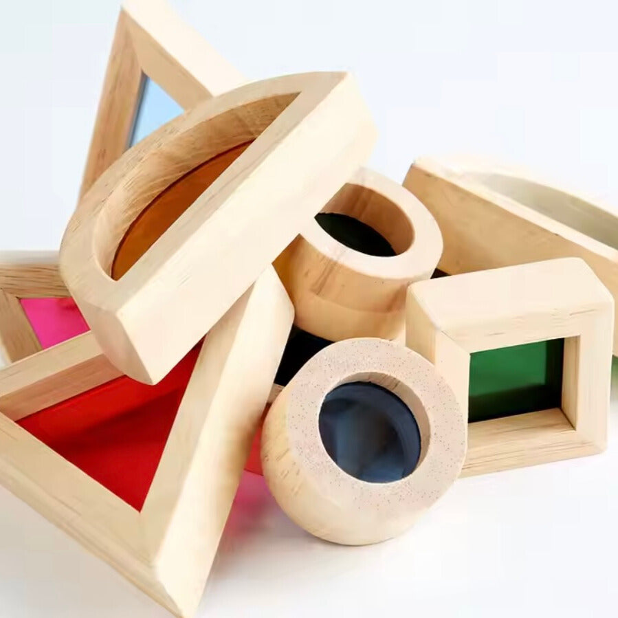 Montessori Wooden Rainbow Puzzle – Stacking Educational Toy for Toddlers and Kids