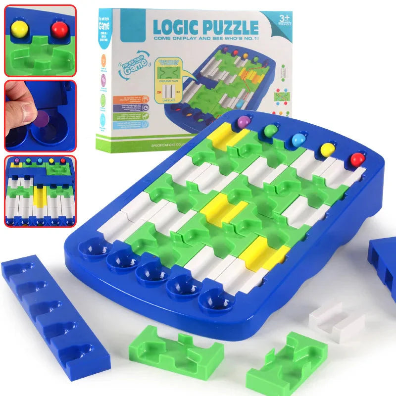 Magnetic Logic Maze Puzzle Game for Kids – Educational Brain Teaser Toy for Problem Solving & Fun Learning