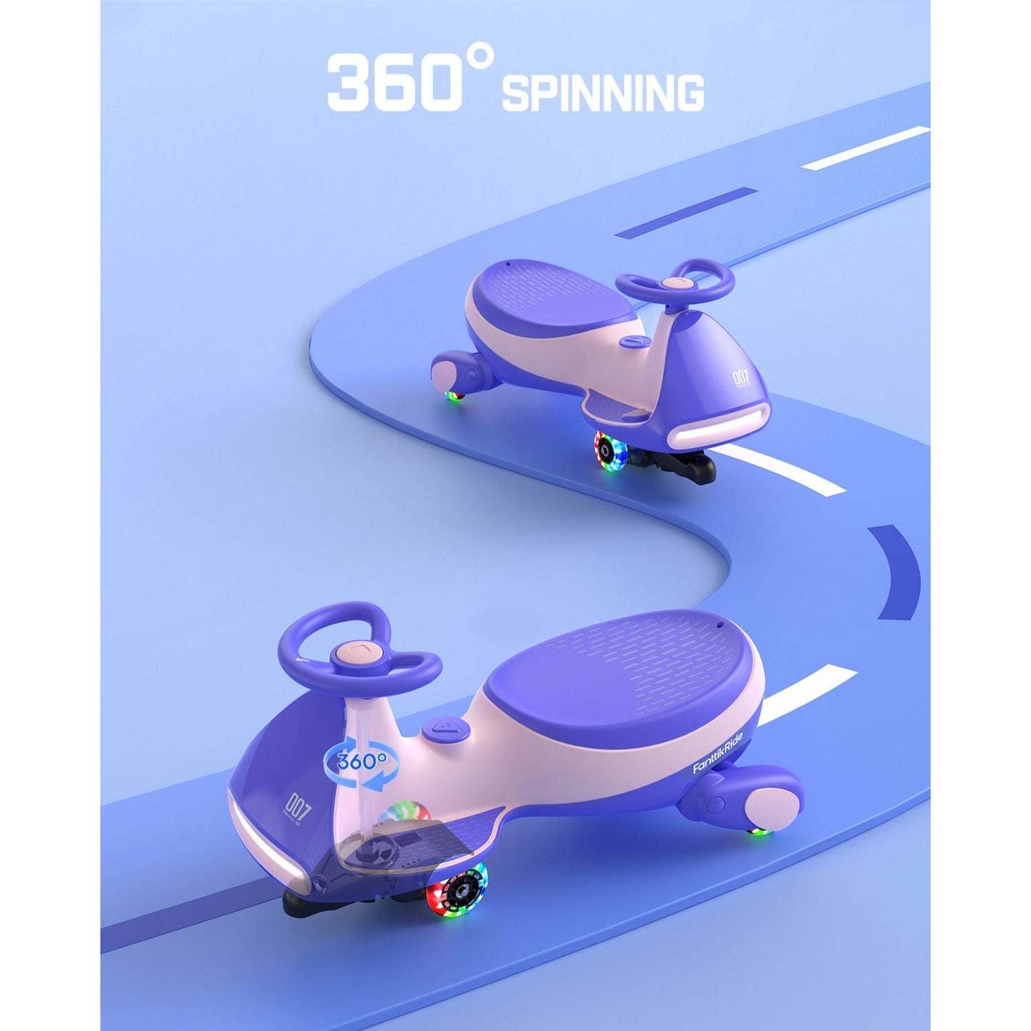 Electric Wiggle Car with Pedals – Kids Ride-On Toy for Indoor & Outdoor Fun