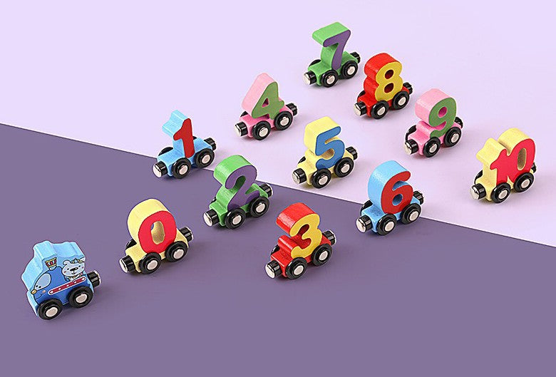 Letters & Number Magnetic Wodden Train