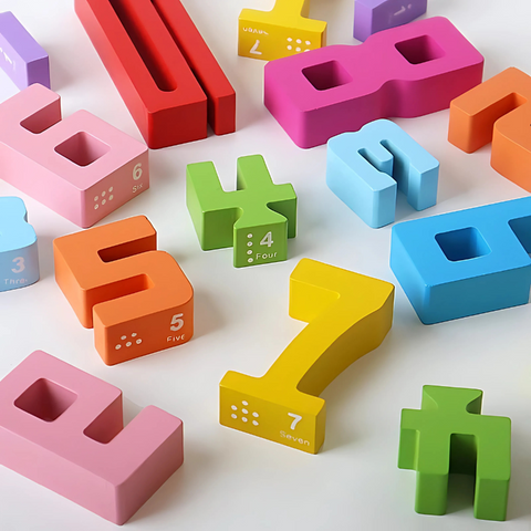 Montessori Wooden Number Blocks โ Educational Counting & Stacking Toy for Kids & Toddlers