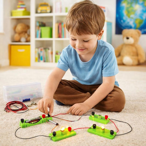 STEM Electricity Kit for Kids – DIY Circuit Learning Set, Educational Science Experiment Toy