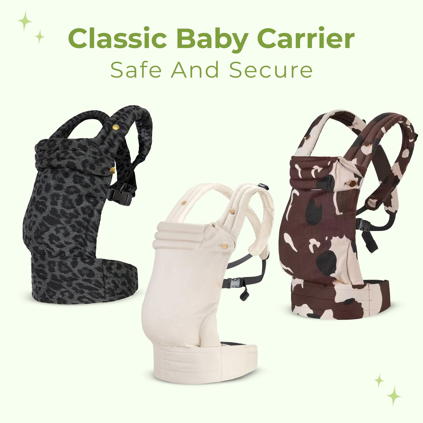 Classic Baby Carrier – Ergonomic Infant Sling Wrap for Newborns & Toddlers