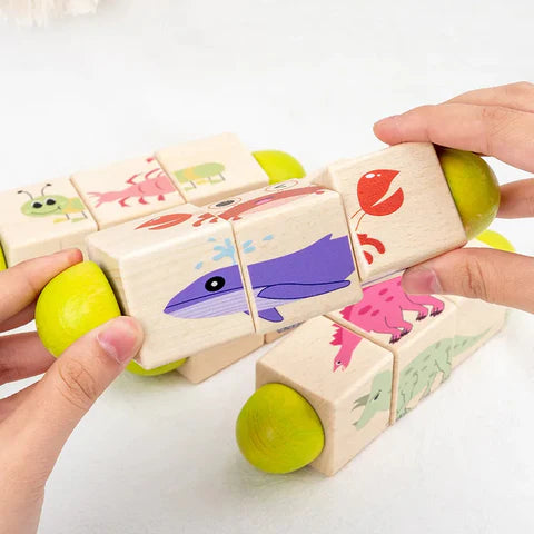 Wooden Baby Hand Bell Puzzle Toy