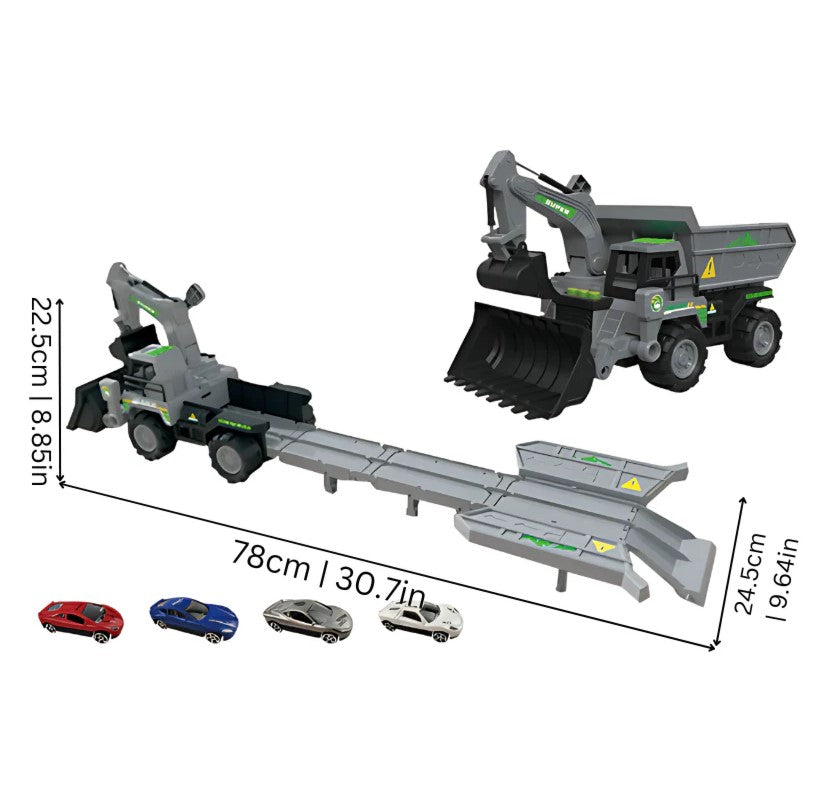 Expandable Construction Truck with Action-Packed Launch Ramp