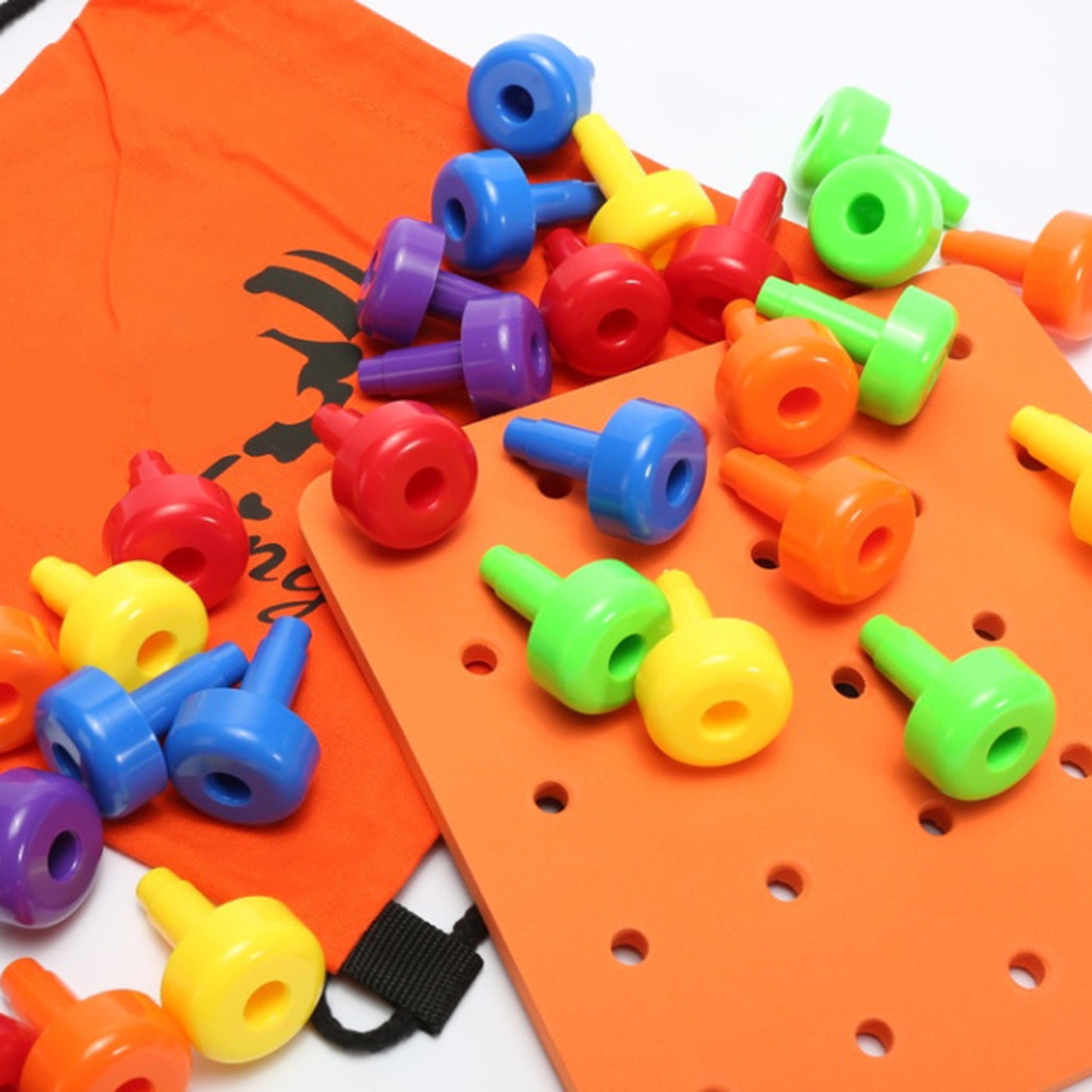 Montessori Peg Board Set
