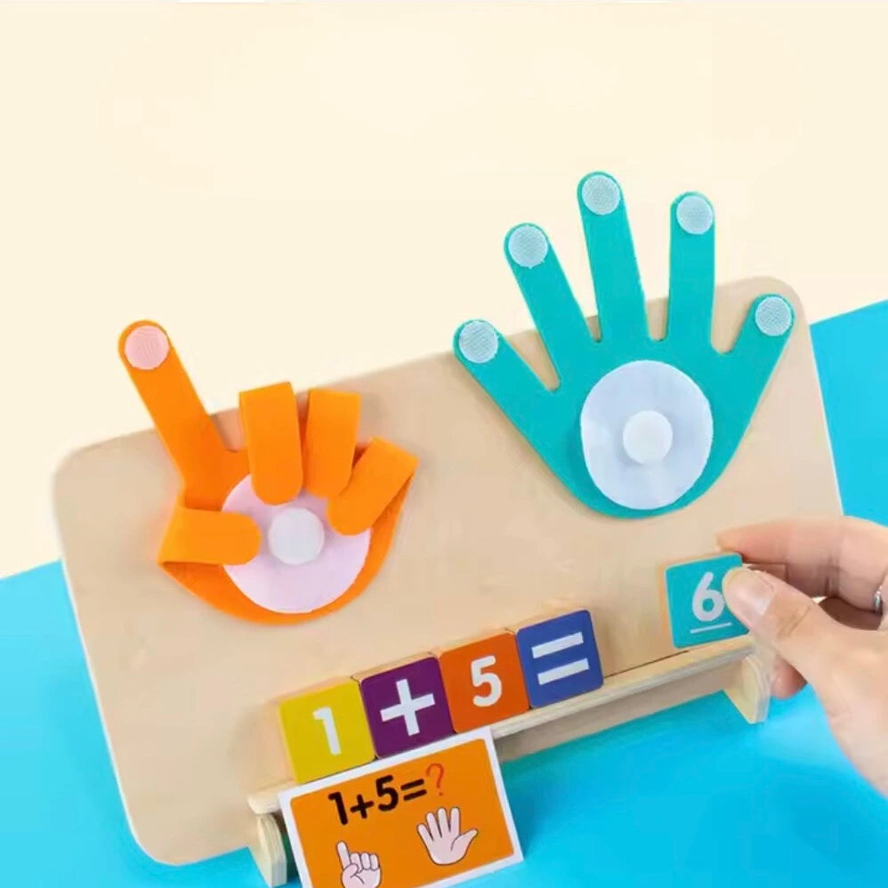 Montessori Finger Counting Game – Wooden Math Learning Toy for Kids & Toddlers