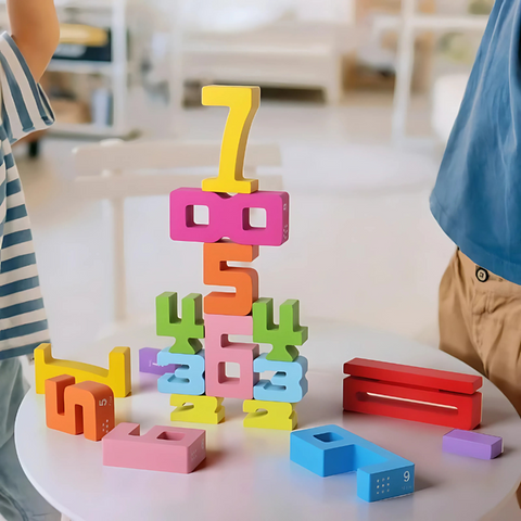 Montessori Wooden Number Blocks โ Educational Counting & Stacking Toy for Kids & Toddlers