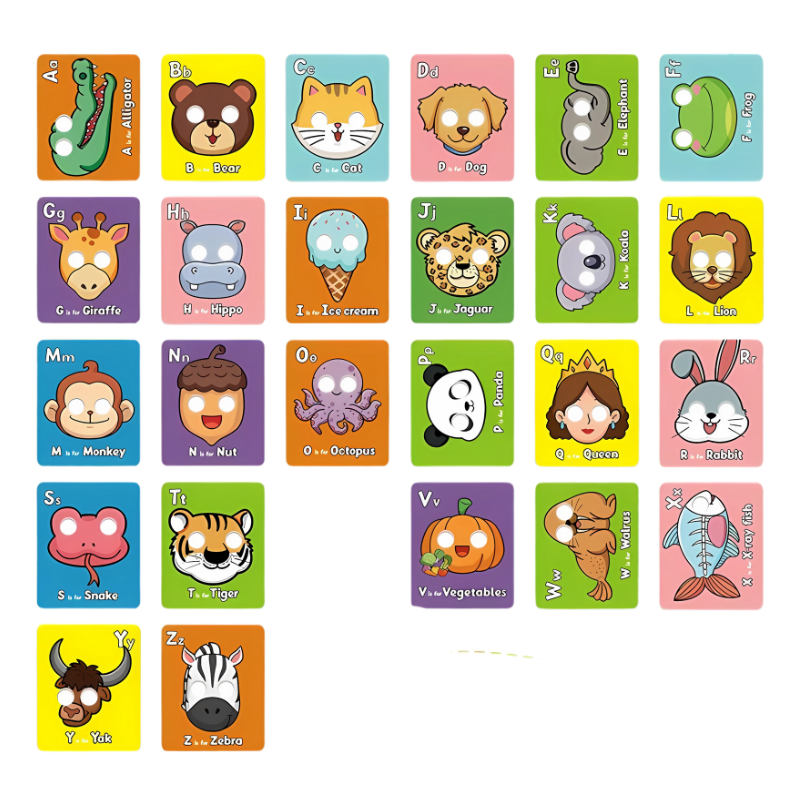 Animal Alphabets Flash Card