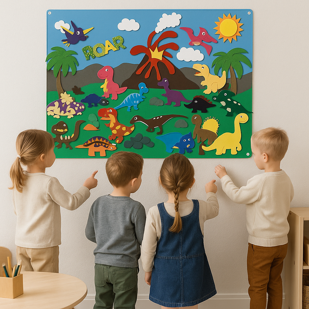 Montessori Felt Board Set for Kids – Interactive Storytelling & Creative Play Educational Toy