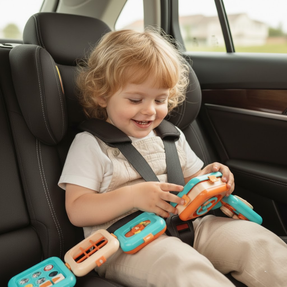 7-in-1 Montessori Activity Cube for Toddlers – Wooden Fine Motor & Sensory Learning Toy