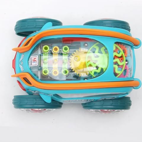 Dynamic Gear-Powered Luminous Car Toy
