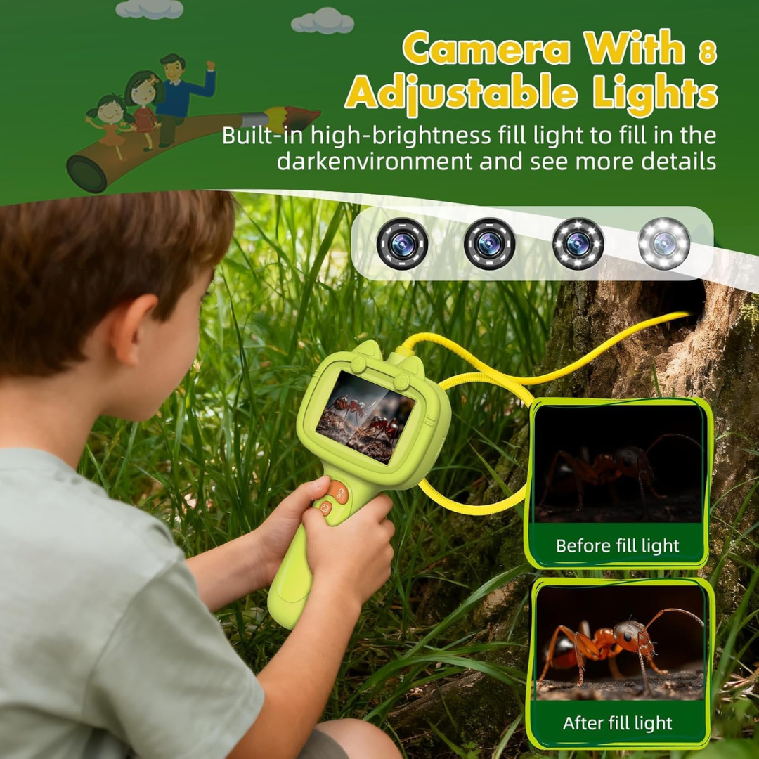 Kids Endoscope with LED Light – Educational STEM Exploration Toy for Curious Learners