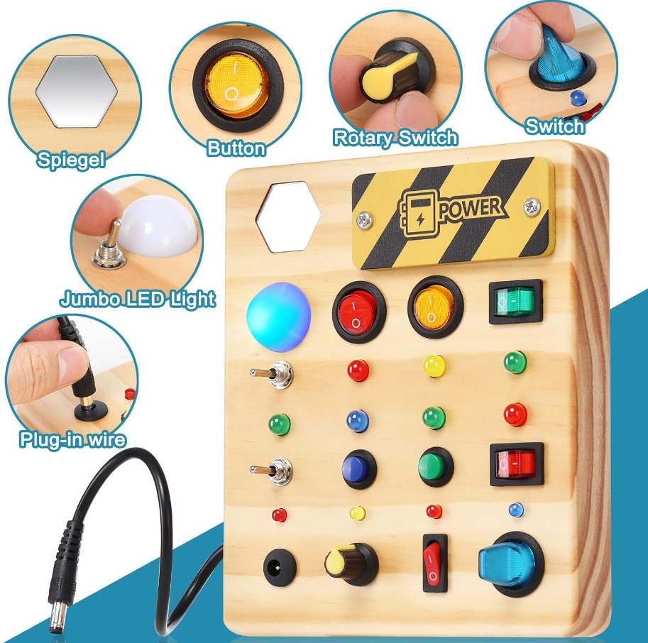 Montessori LED Busy Board