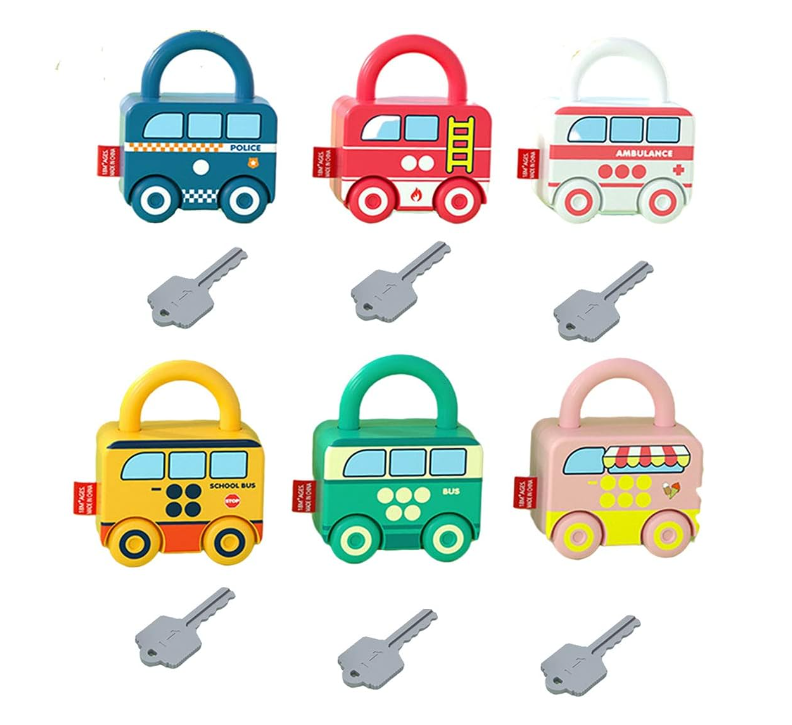 Montessori Learning Toy for Toddlers with Interactive Locks