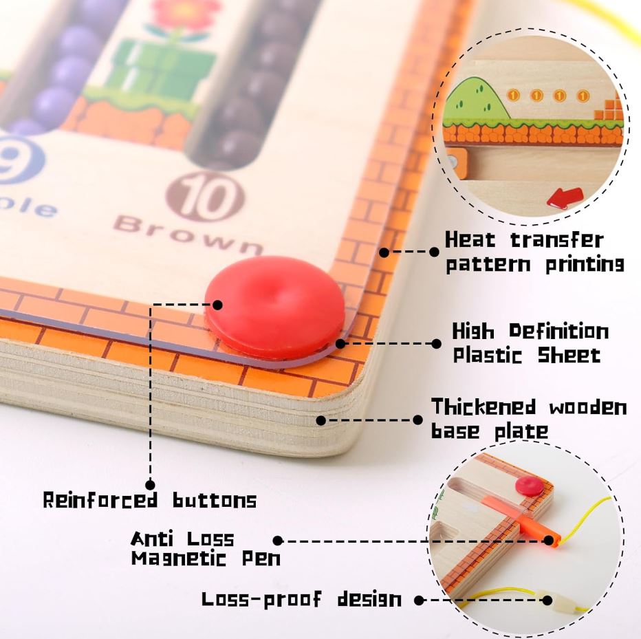 Montessori Magnetic Labyrinth Board