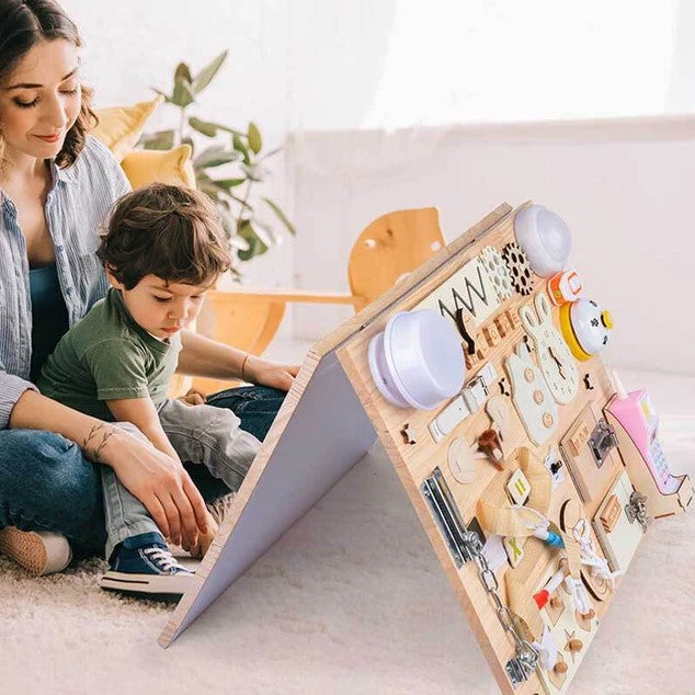 Montessori Wooden Busy Board