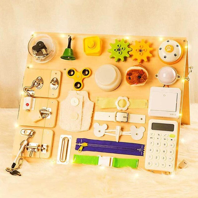 Montessori Wooden Busy Board