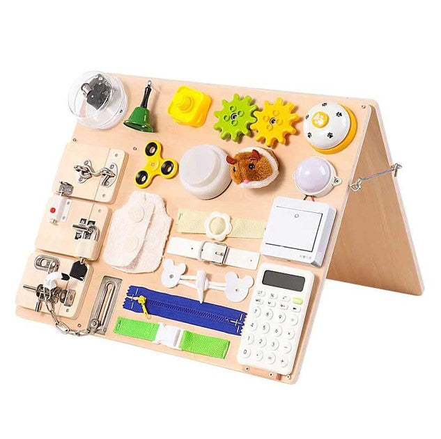 Montessori Wooden Busy Board