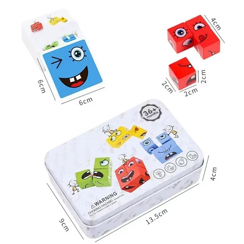 Montessori Face Change Rubik's Cube
