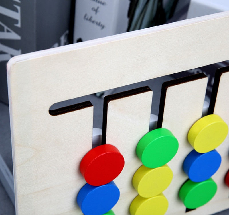 Double-Sided Slide Puzzle Game Board