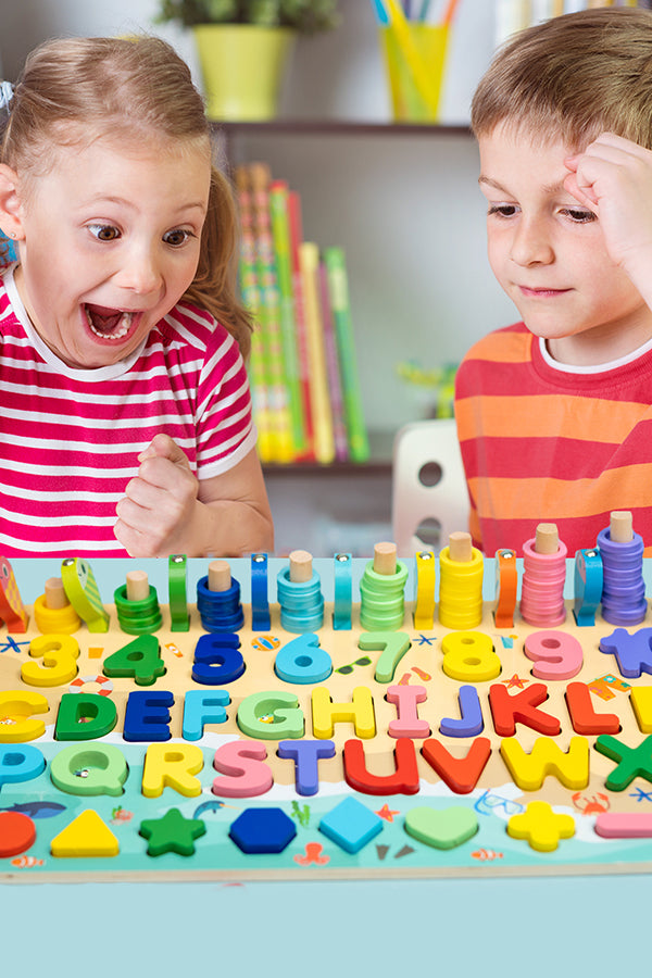 Number & Alphabet Wooden Montessori Fishing Toy