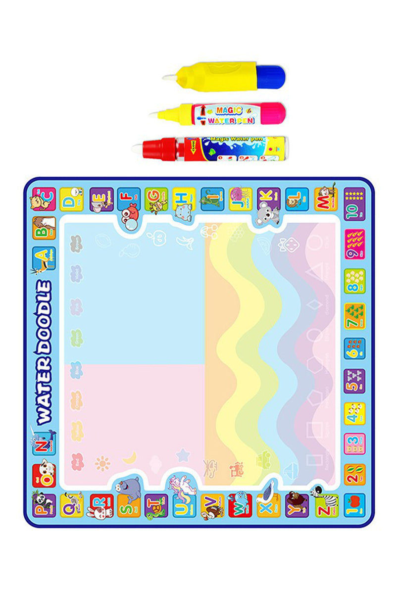 Kids Zero Mess Doodle Magic Water Drawing Mat With Pen And Brush