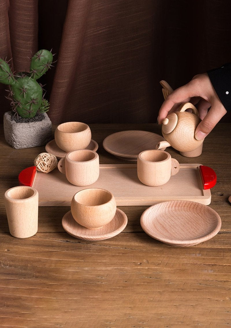 Wooden Play Time Tea Set