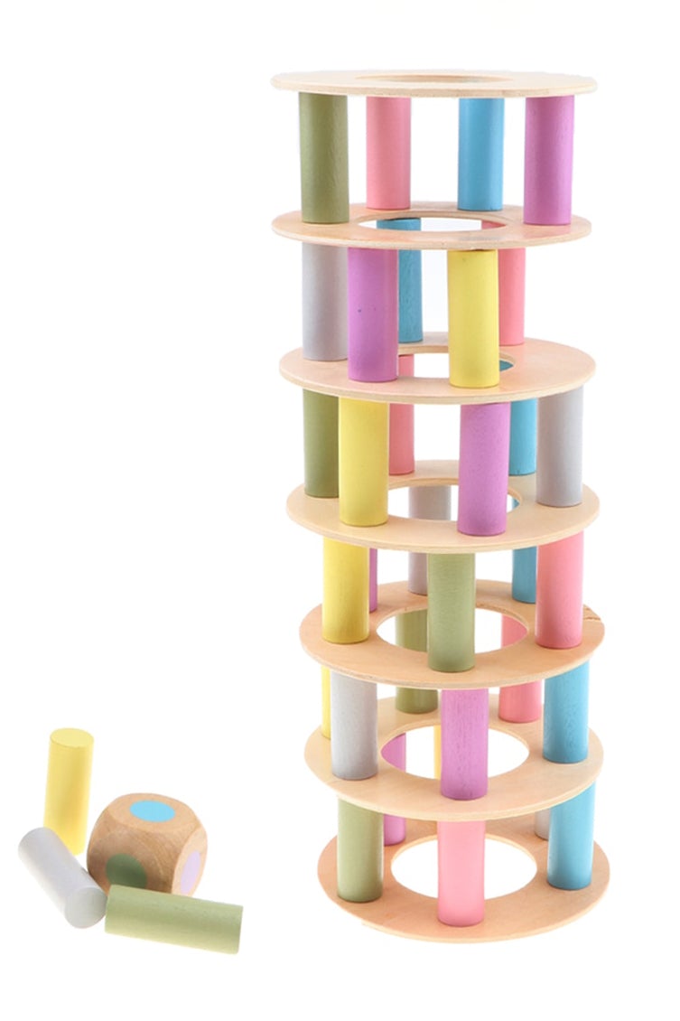 Wooden Tower Stacking Montessori Toy – Montessori Australia