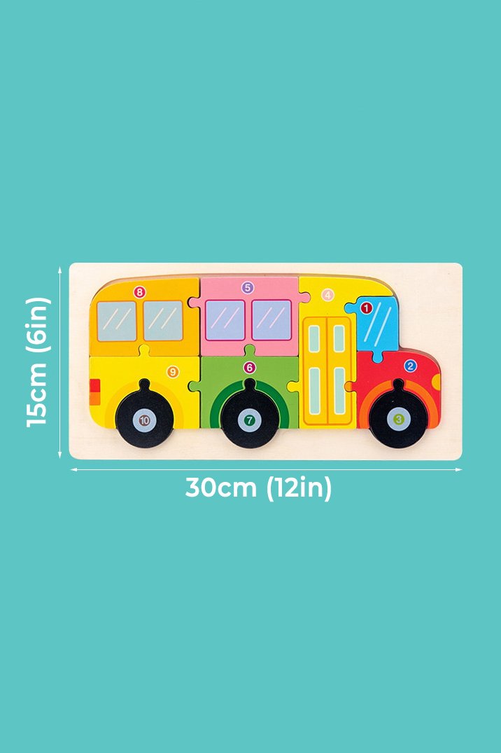 Montessori 3D Animal Shaped Puzzle (Set of 3)