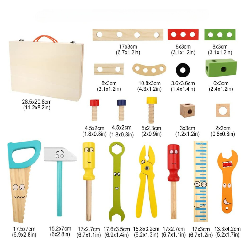 Wooden Toolbox for Creative Kids